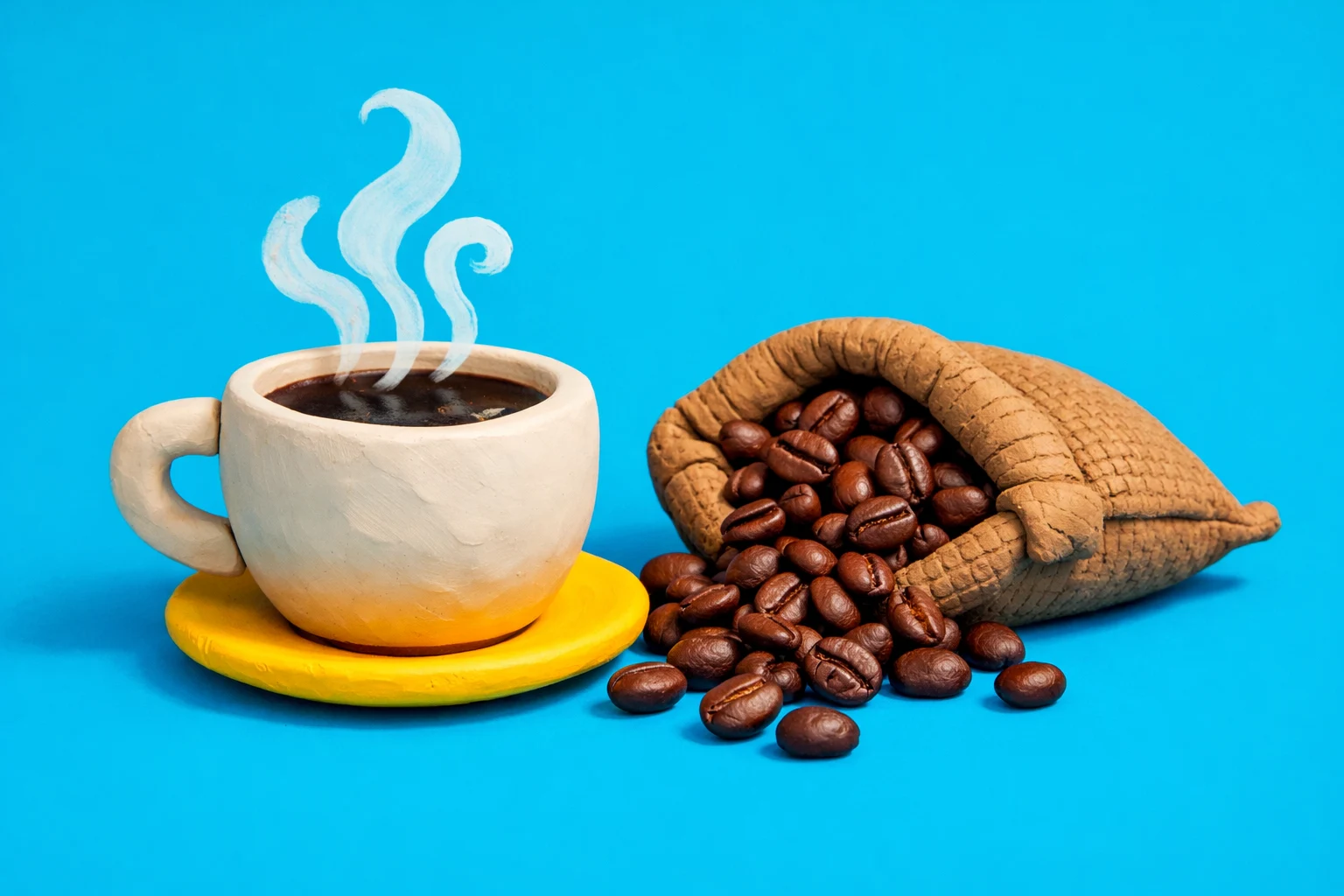 What Is The Trade Coffee Quiz? - claymation artwork