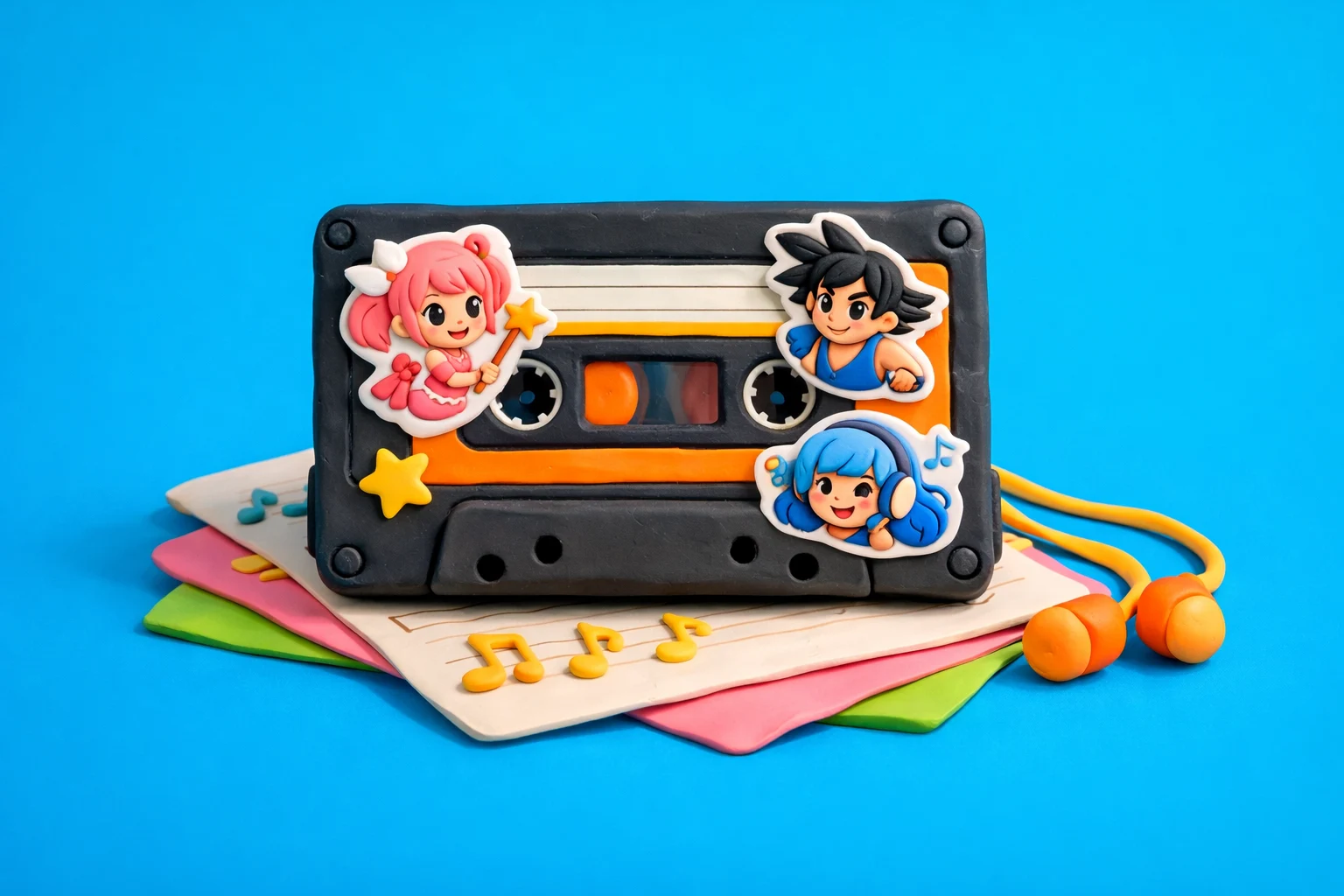 Anime Music - claymation artwork