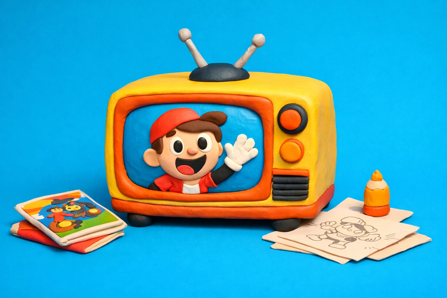 Cartoon Trivia - claymation artwork