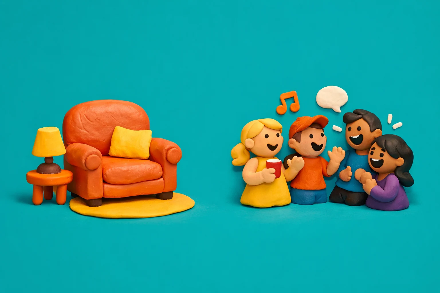 Introvert or Extrovert Quiz Where Do You Fall - claymation artwork