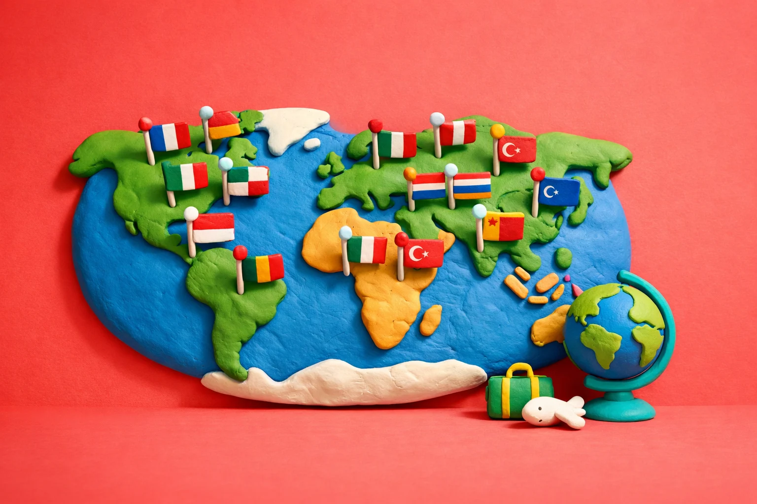 How Many Countries Can You Name - claymation artwork