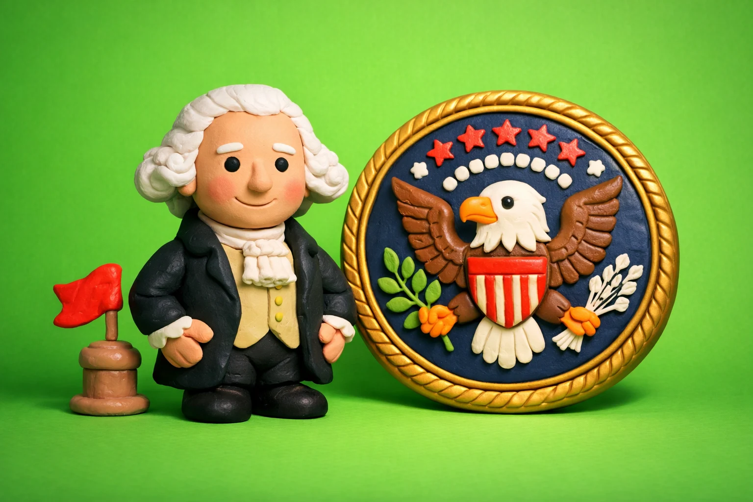 US Presidents Quiz Can You Name All 46 - claymation artwork