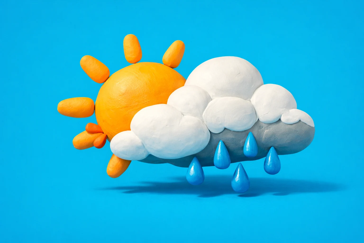 Weather Trivia - claymation artwork
