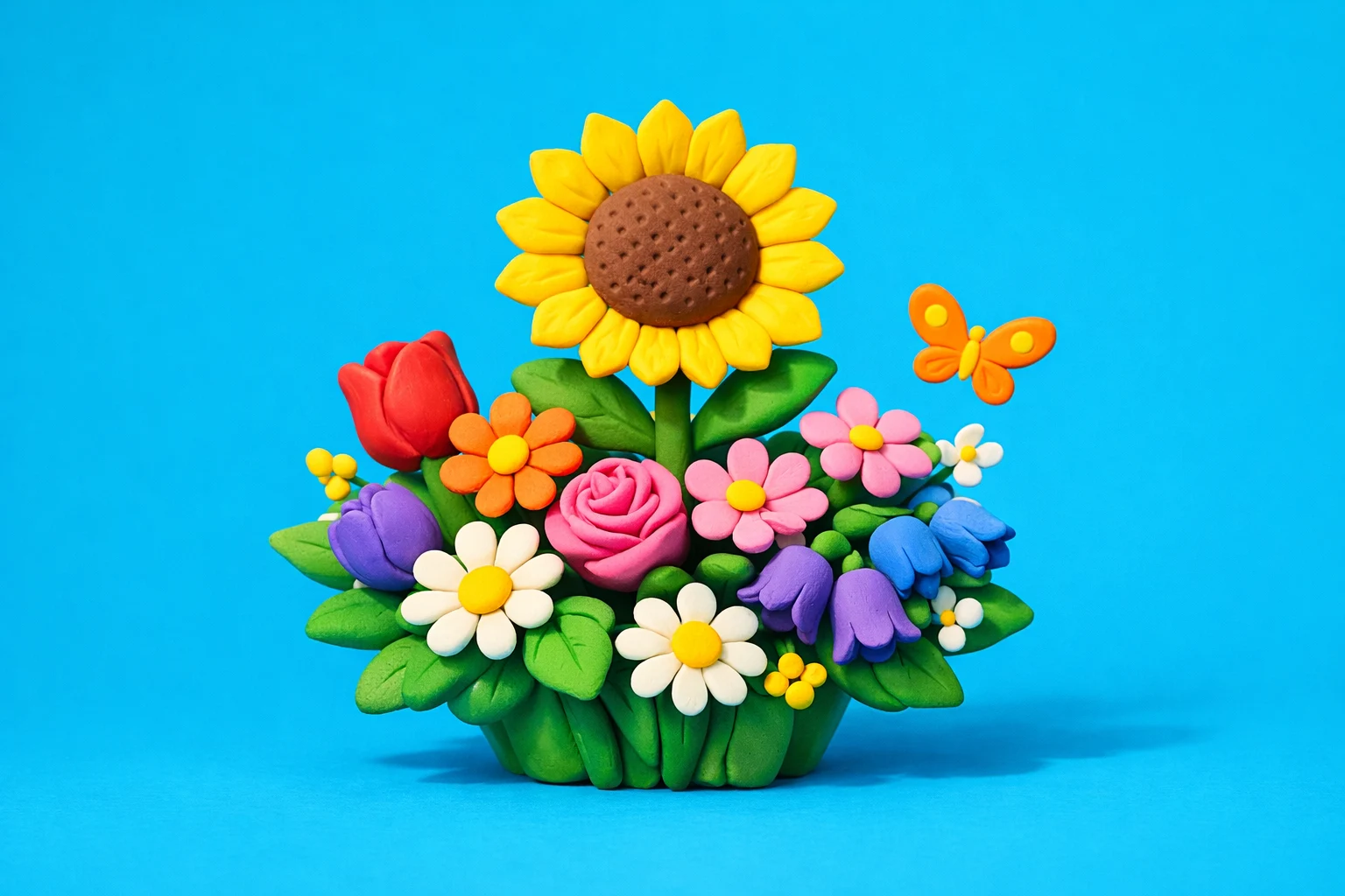 Quiz Flowers - claymation artwork