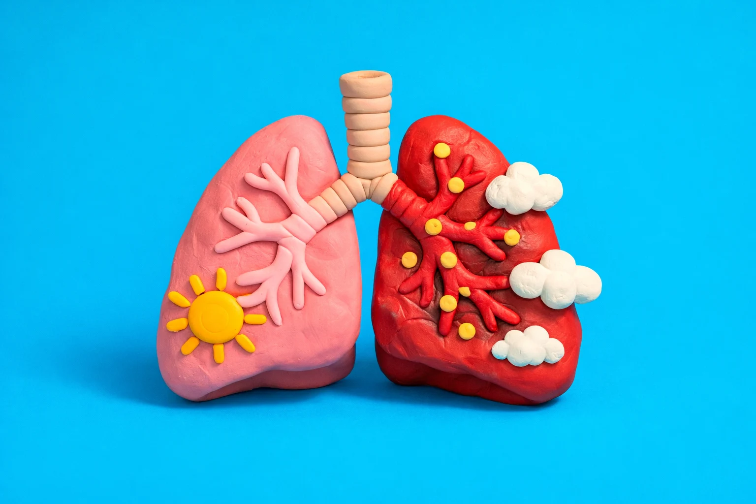 Do I Have Pneumonia Or Bronchitis - claymation artwork
