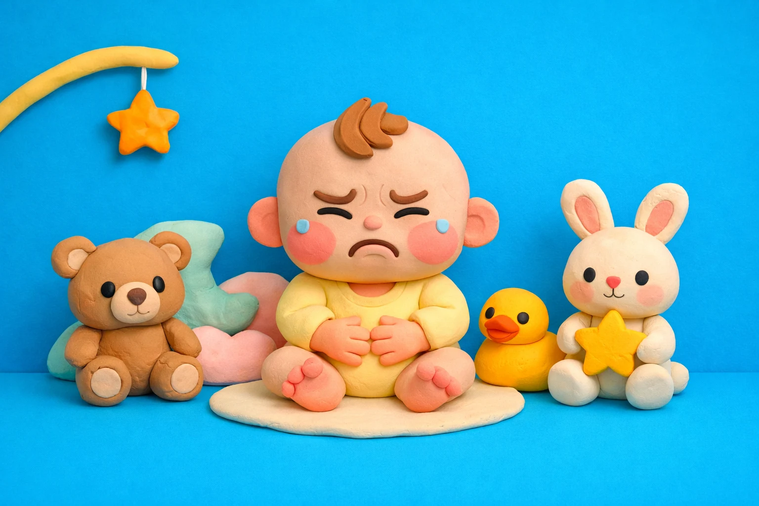 Does My Baby Have Colic - claymation artwork