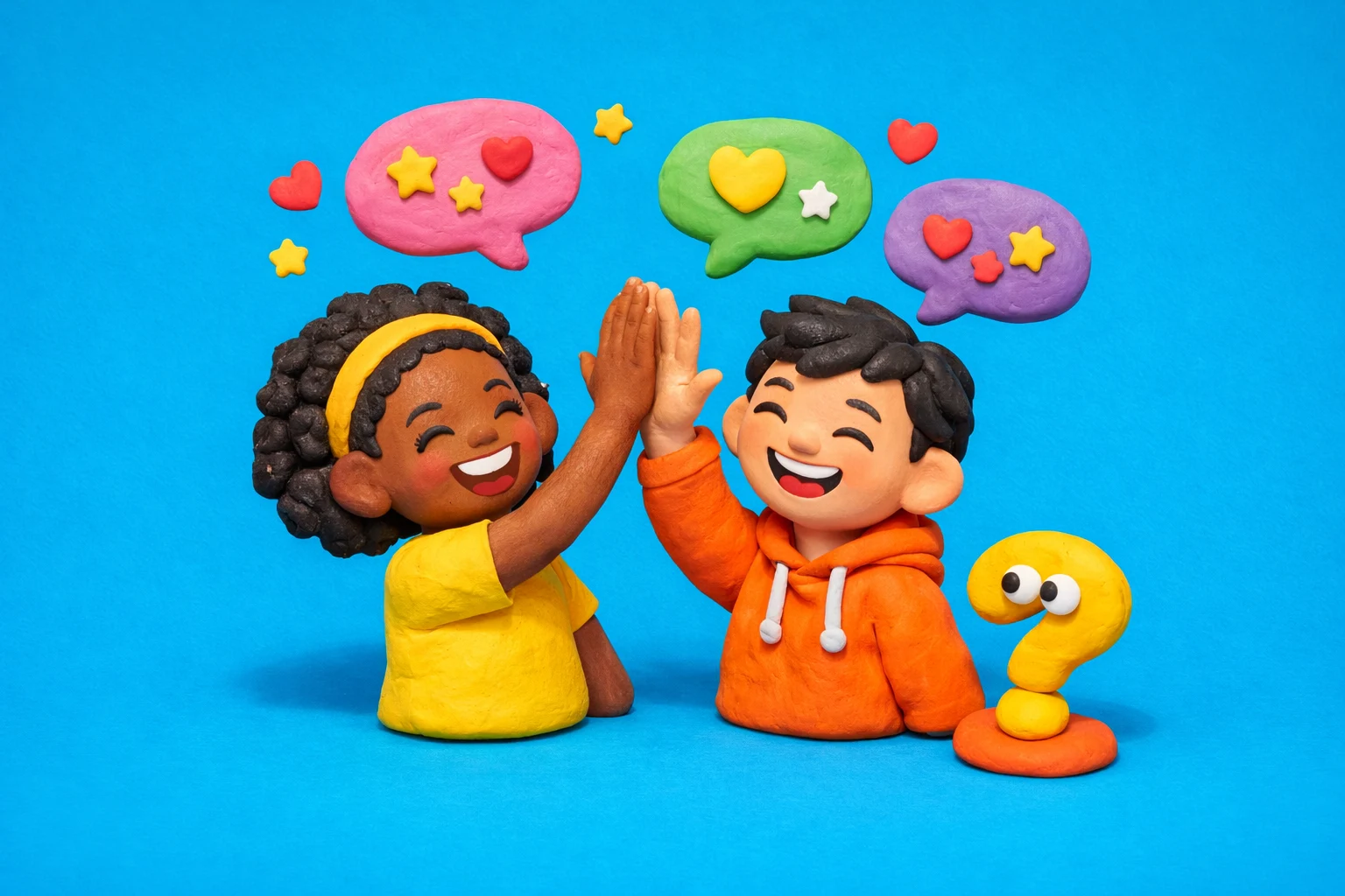 Friend Quiz Me - claymation artwork