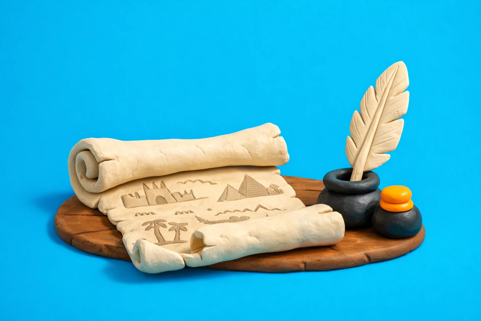 Easy History Questions - claymation artwork