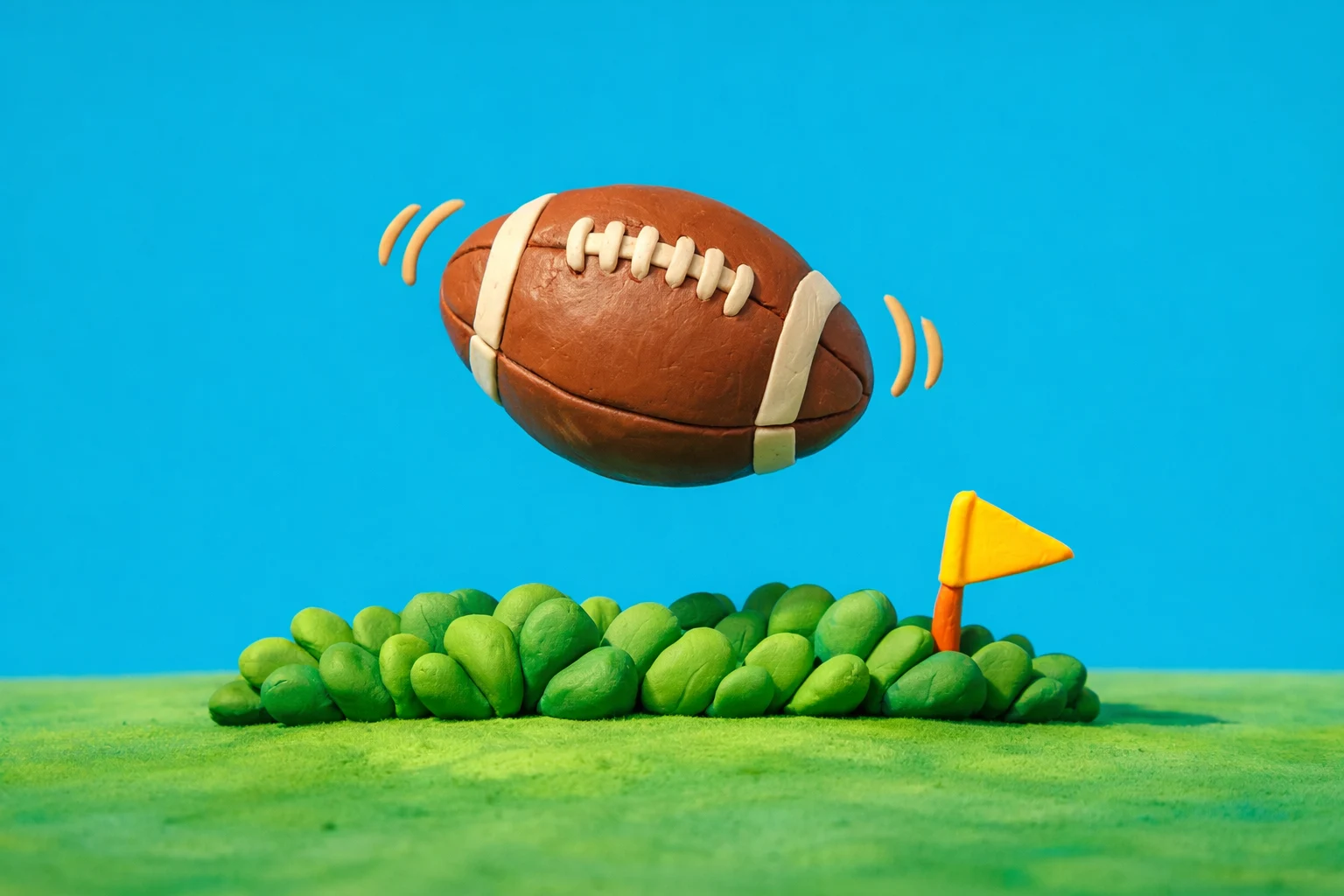 Football Trivia - claymation artwork