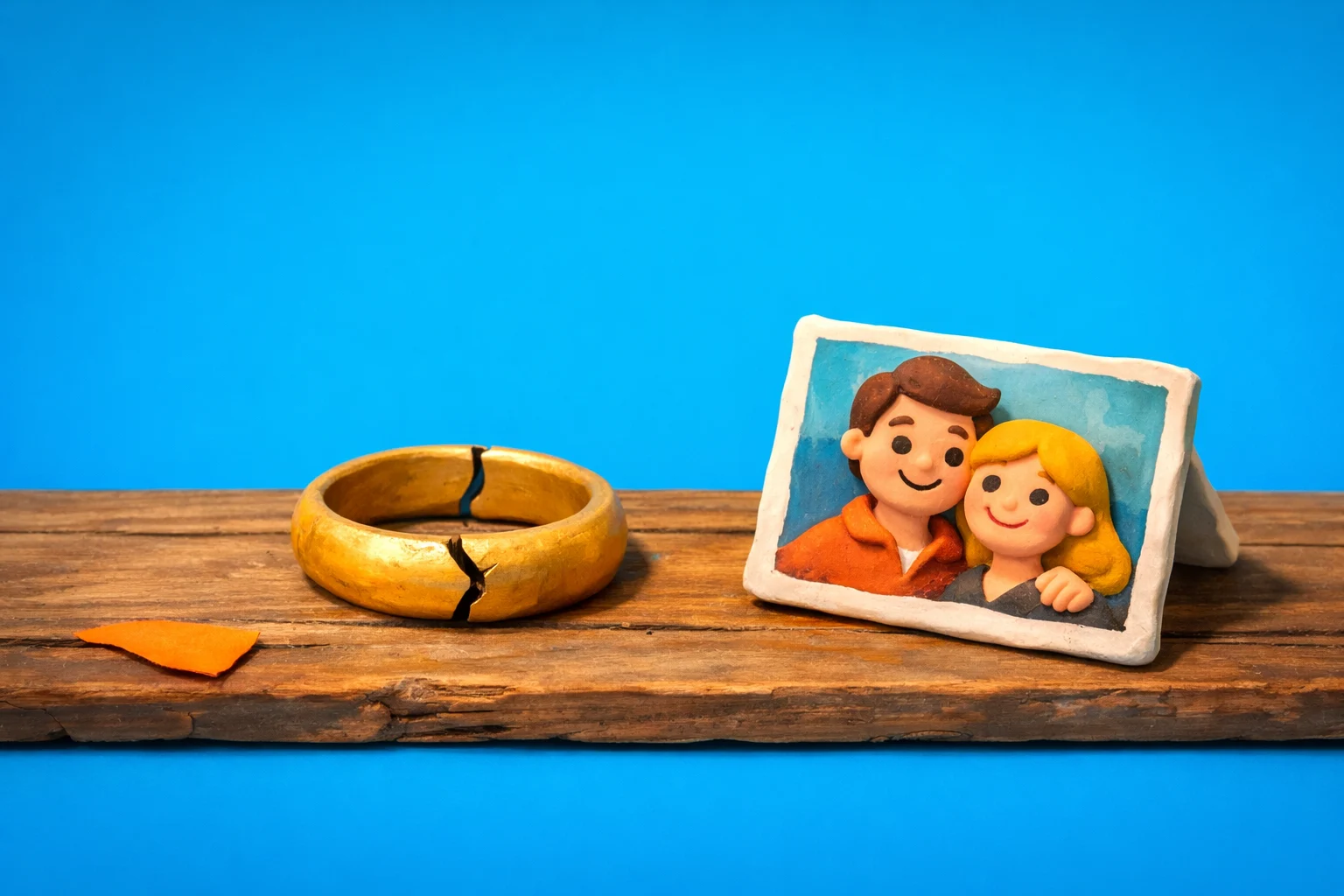 Signs Of Divorce Test - claymation artwork