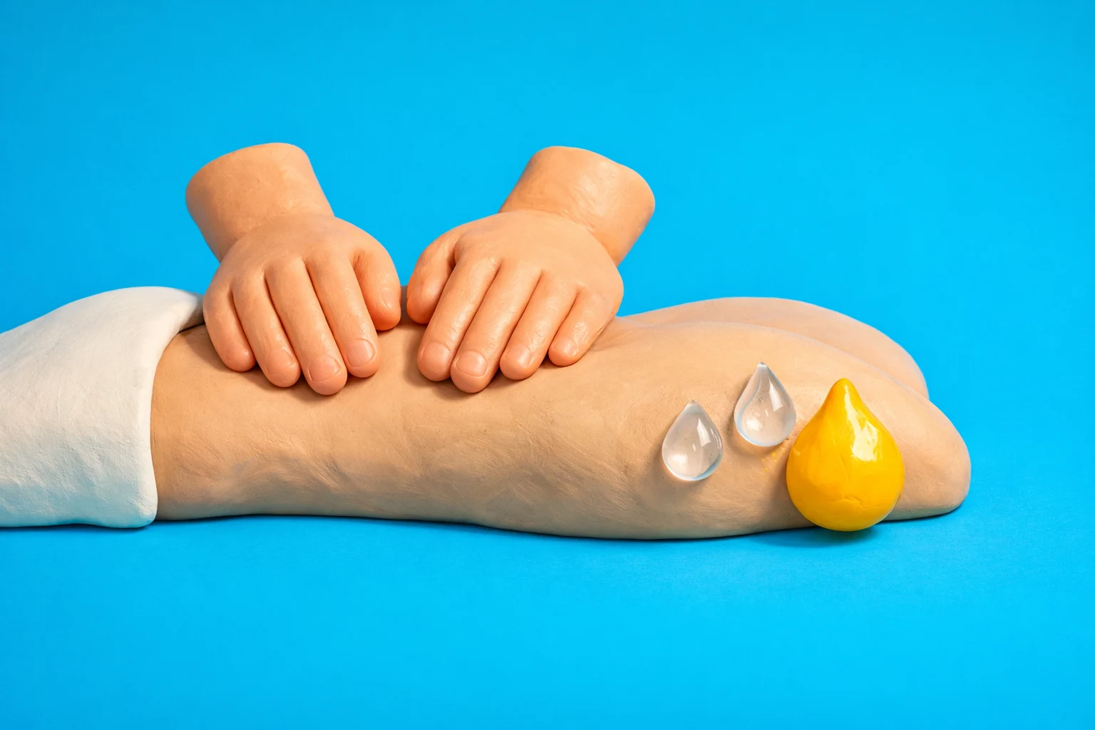 Massage Exam Questions - claymation artwork