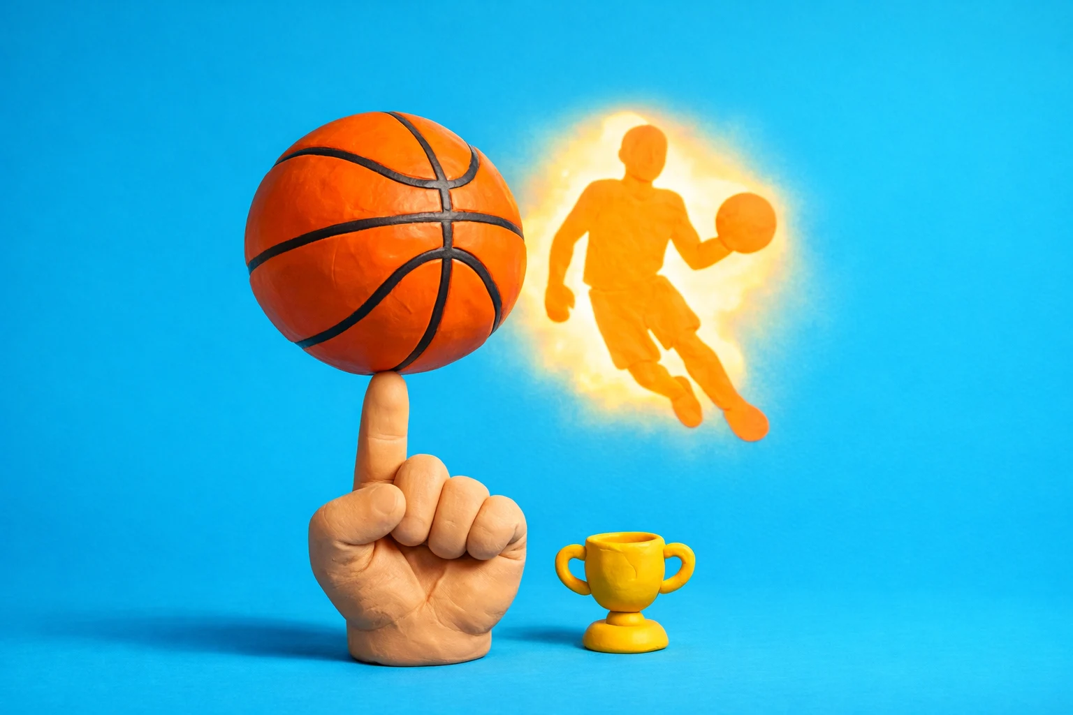 Nba Trivia Questions - claymation artwork