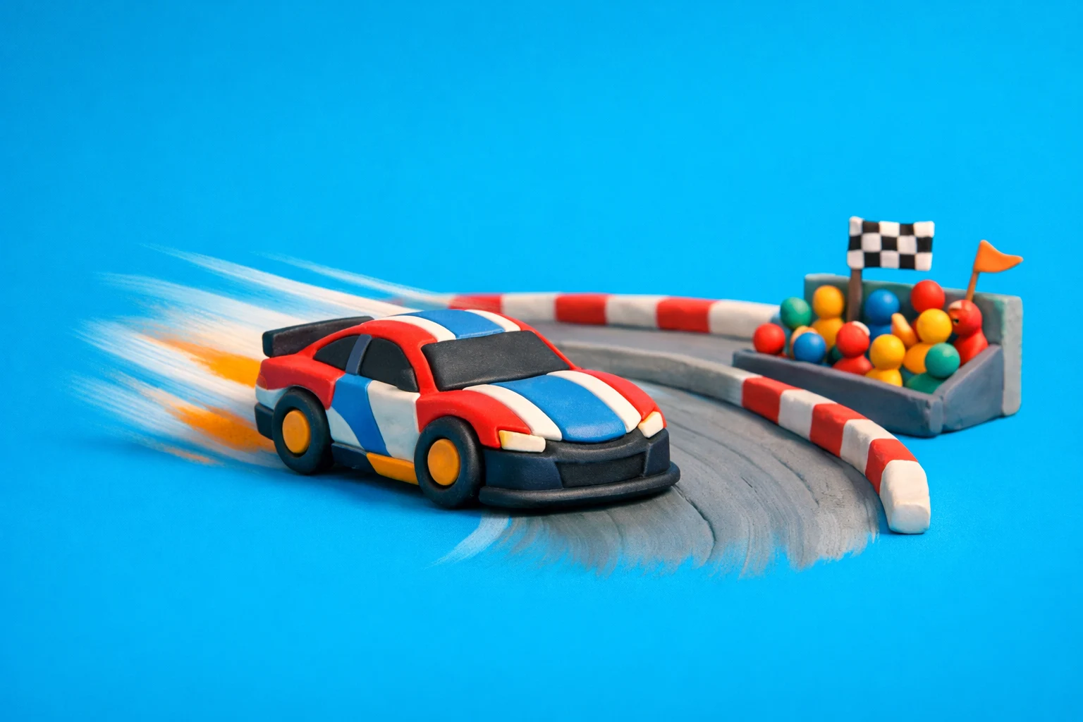 Nascar Quizzes - claymation artwork