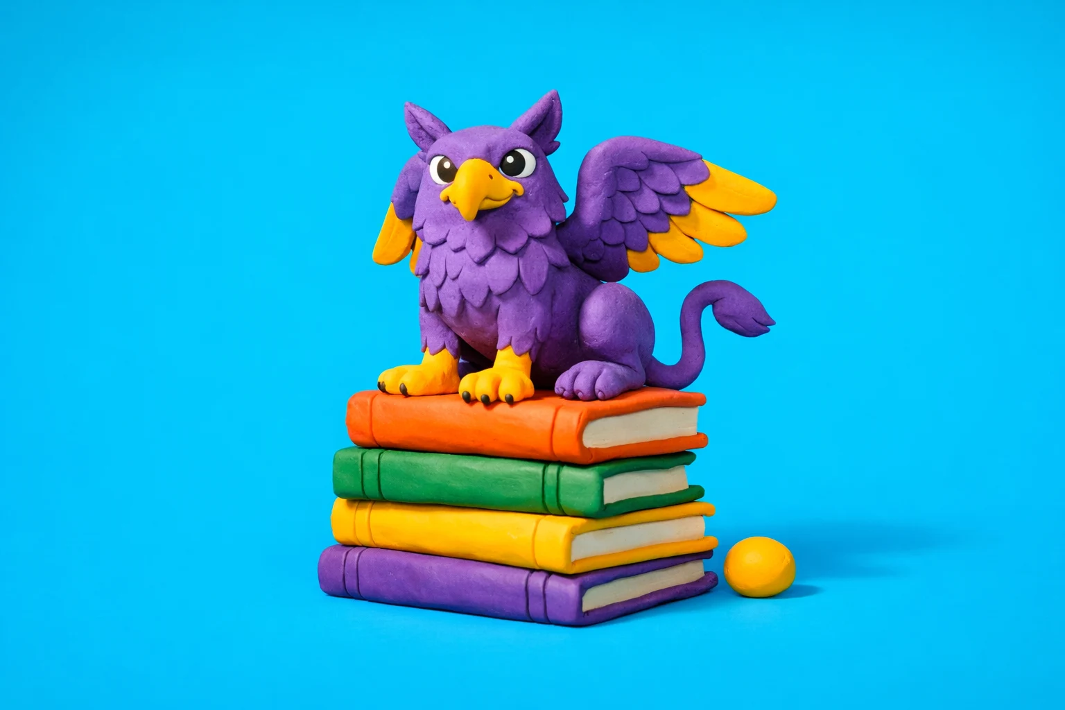 Purple Griffon Itil® 4 Foundation - claymation artwork