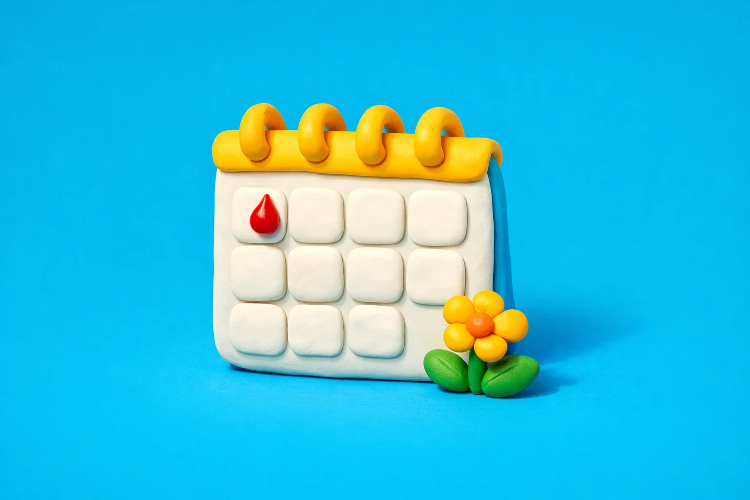 Implantation Bleeding Or Period - claymation artwork