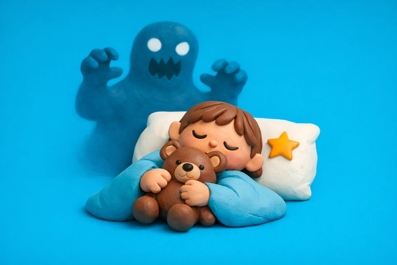 Is My Child Having Night Terrors - claymation artwork