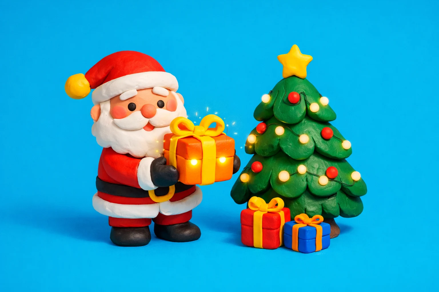 Is Santa Real Yes Or No - claymation artwork