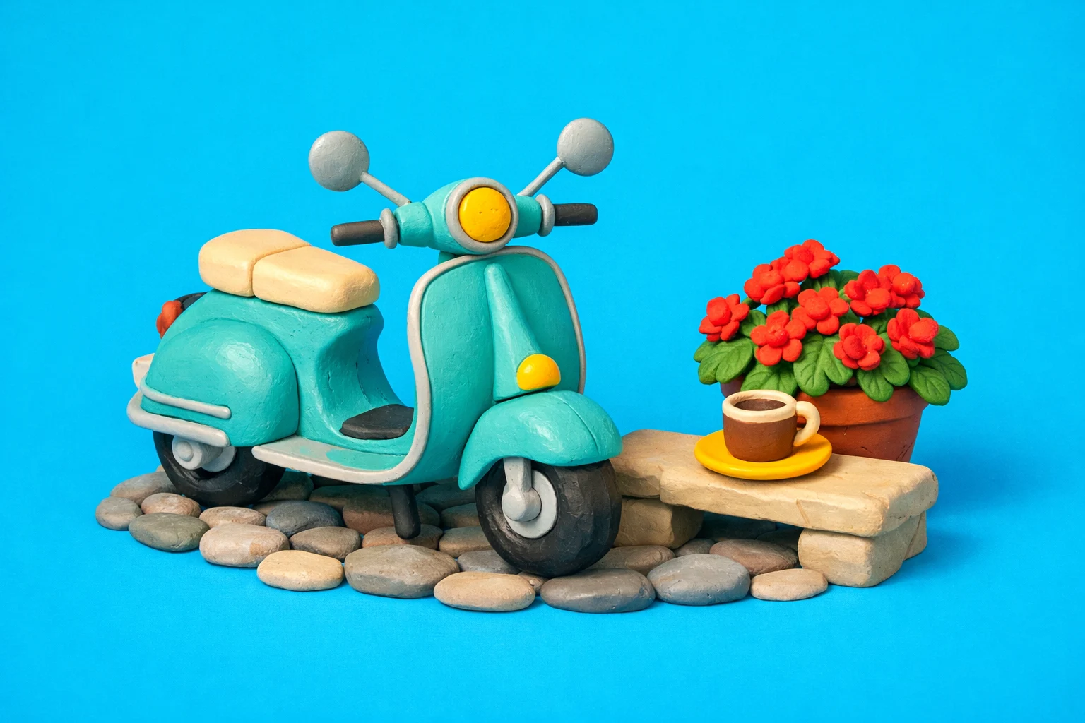 Italian Trivia - claymation artwork