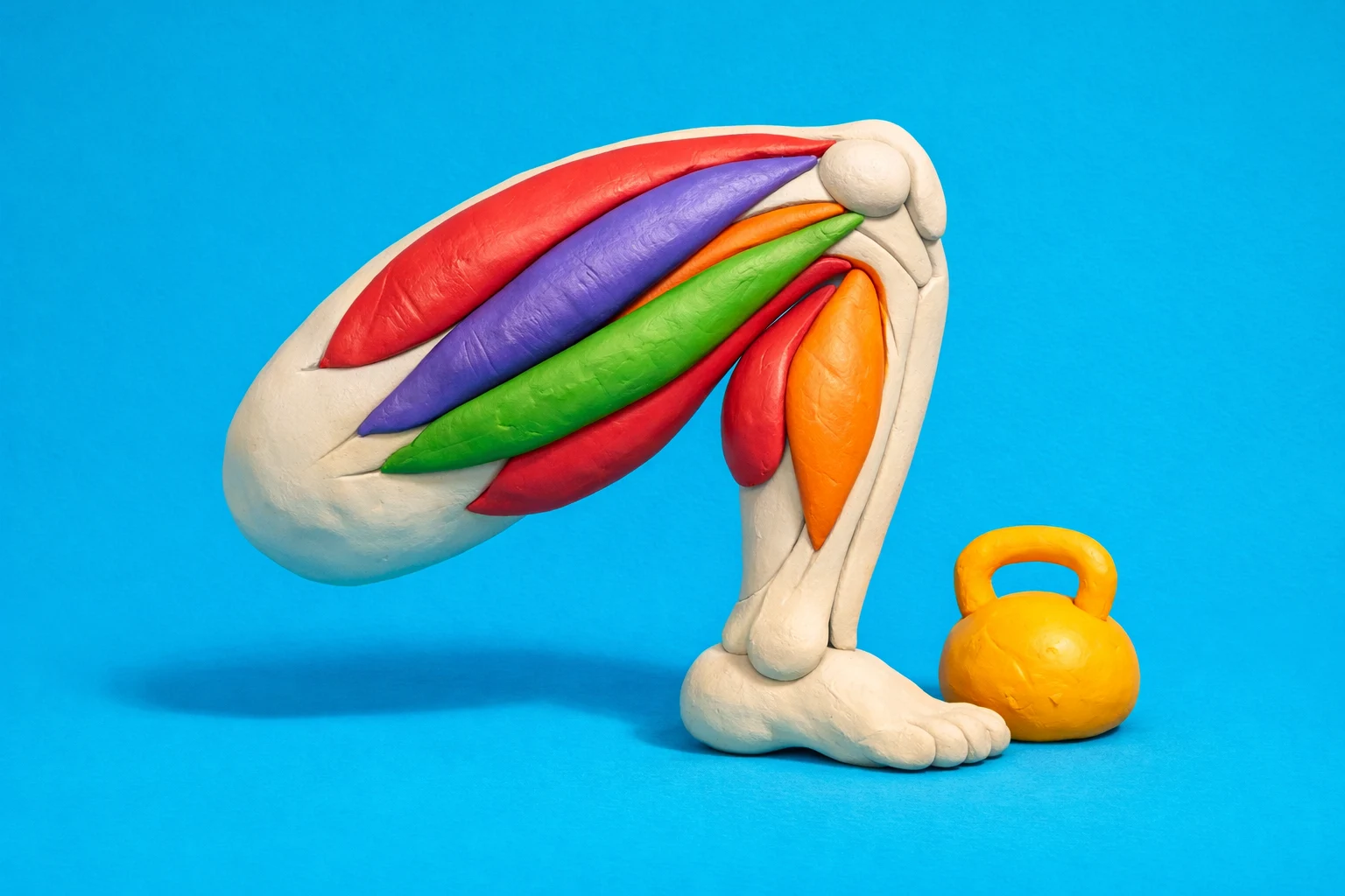 Leg Muscles - claymation artwork