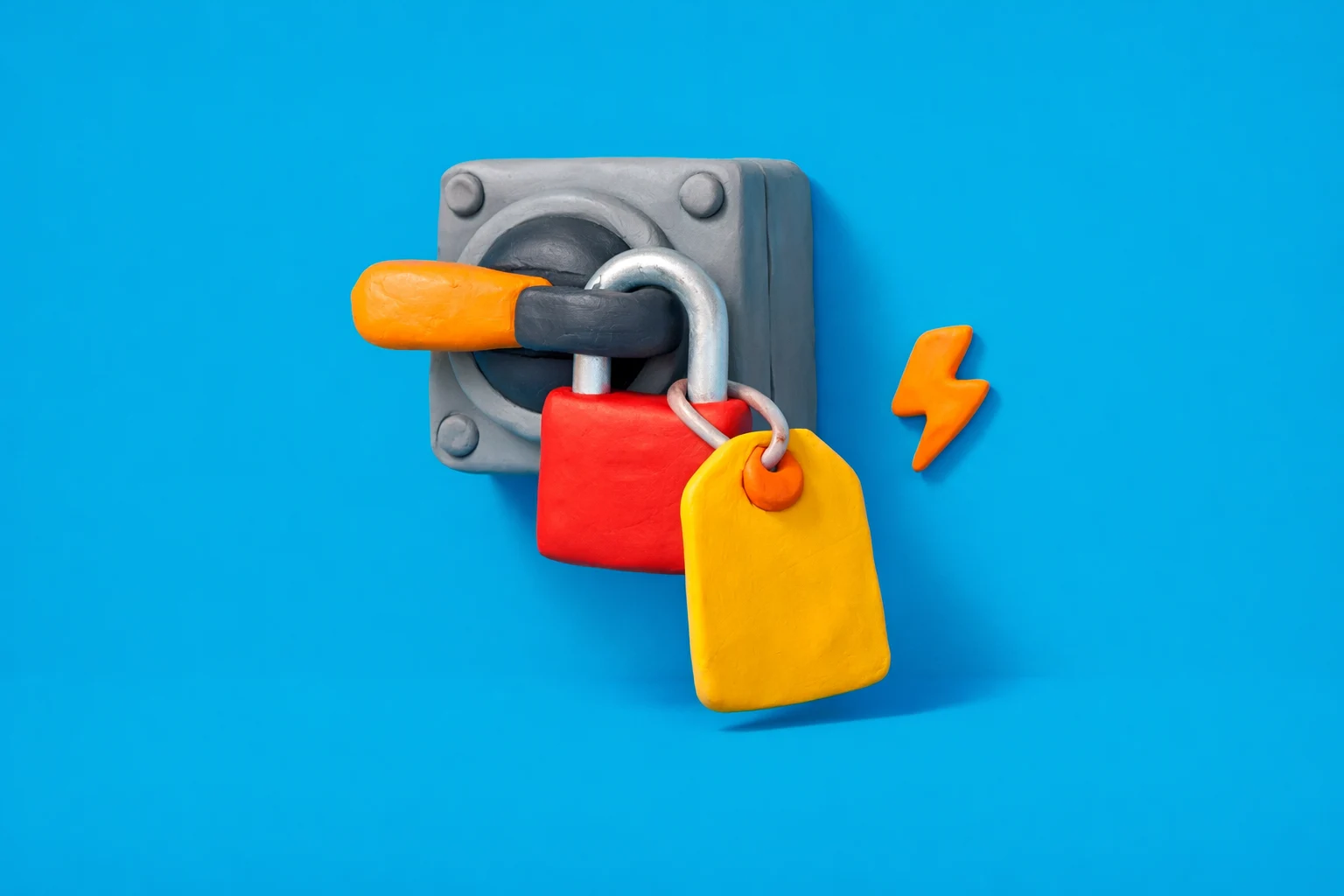 Lockouttagout Safety - claymation artwork