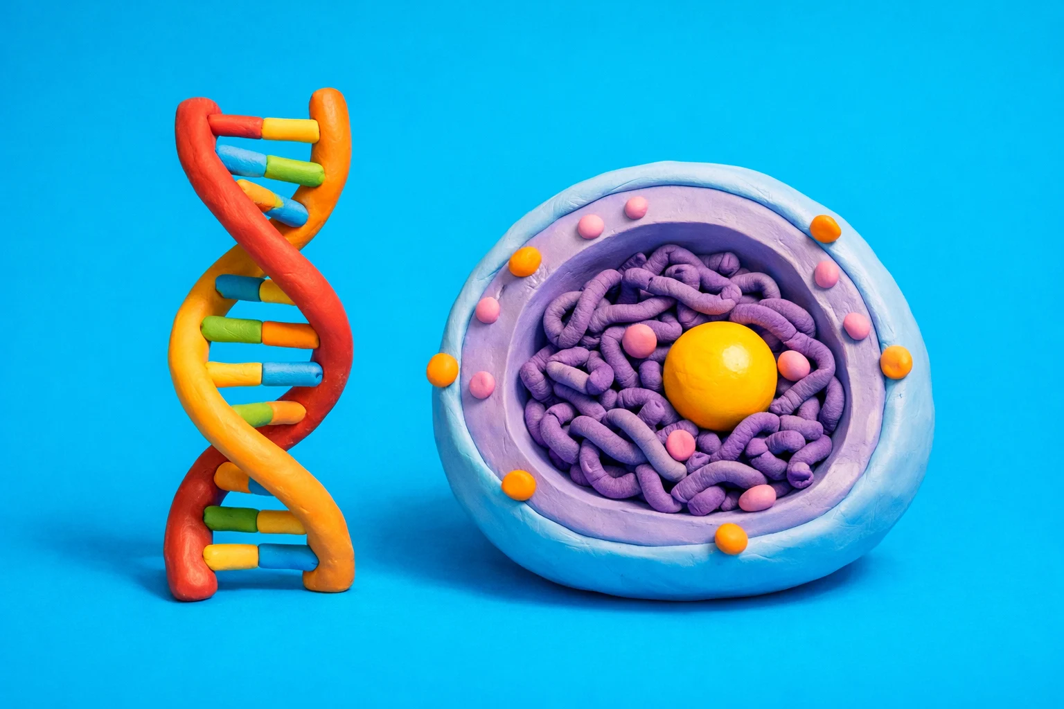 Hard Biology Questions - claymation artwork