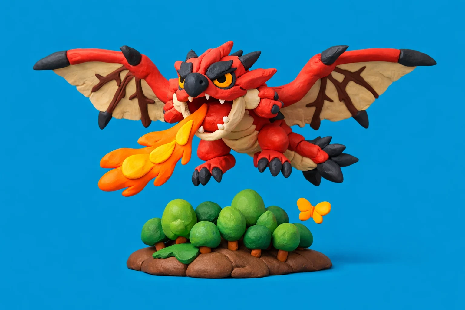 Monster Hunter Stories - claymation artwork