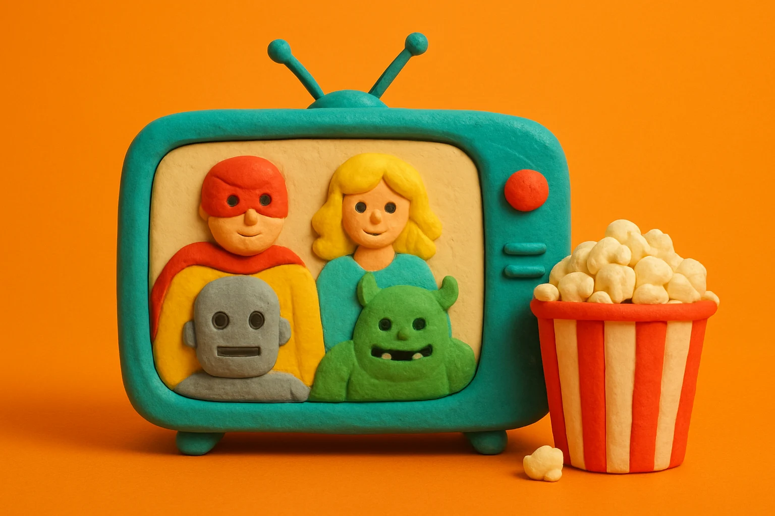 Pop Culture Trivia Quiz Current and Classic - claymation artwork