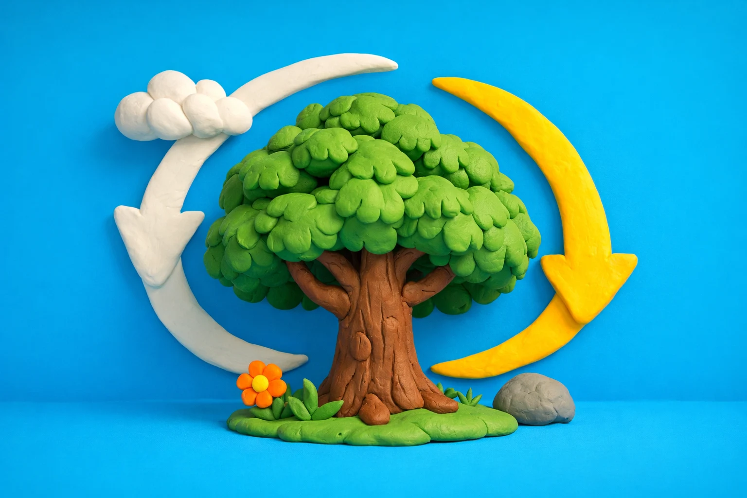 5.15 Quiz: Carbon And Oxygen Cycles - claymation artwork