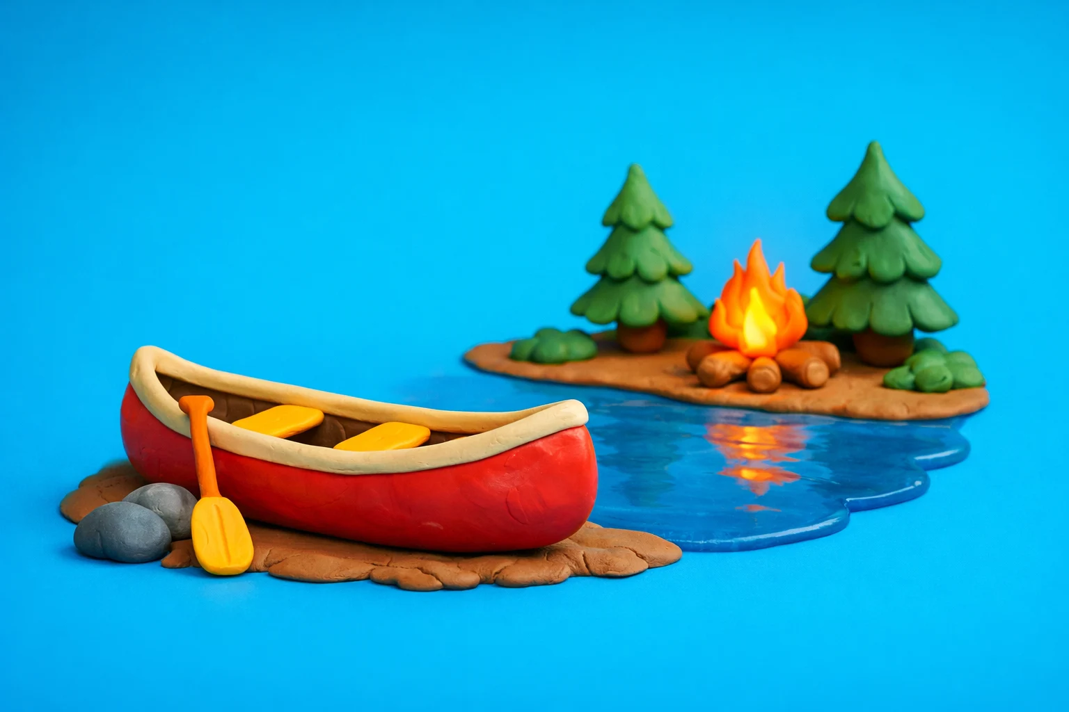 Camp Trivia - claymation artwork