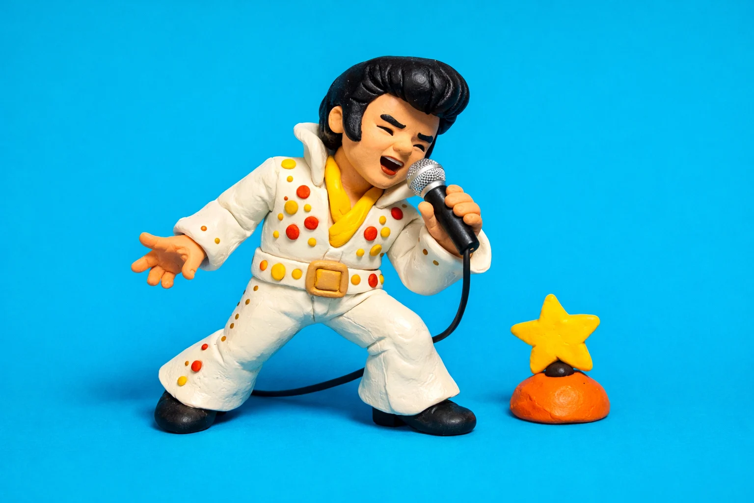 Elvis Trivia - claymation artwork