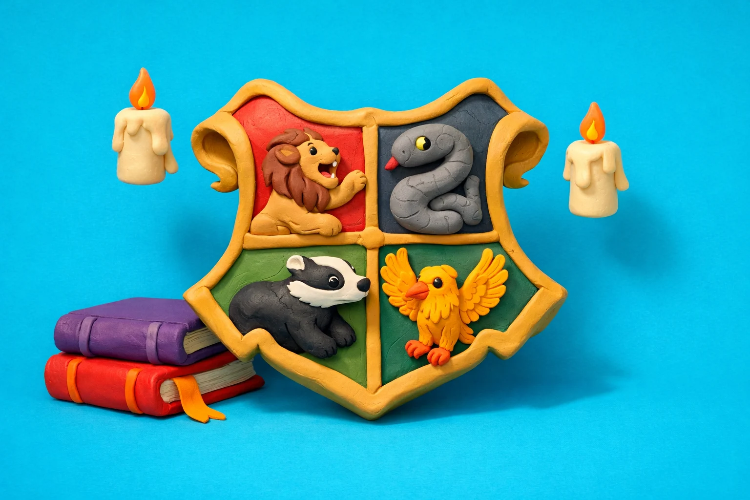 Teste Casa Harry Potter - claymation artwork