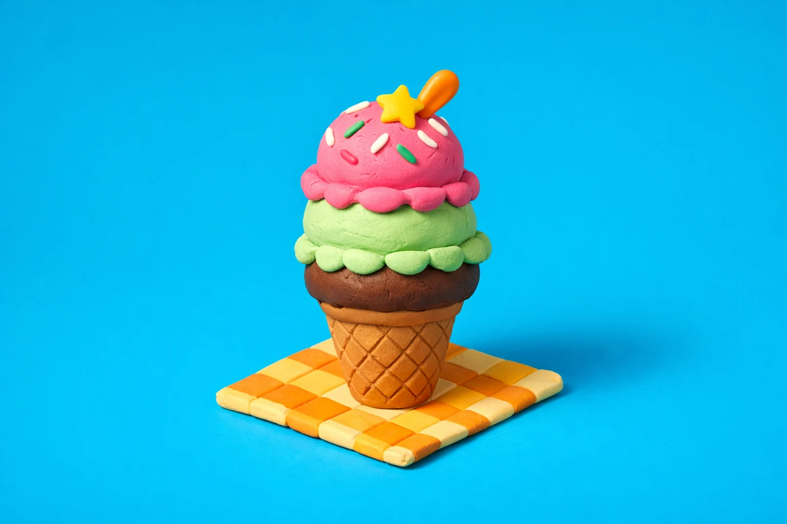 Ice Cream Trivia Questions - claymation artwork