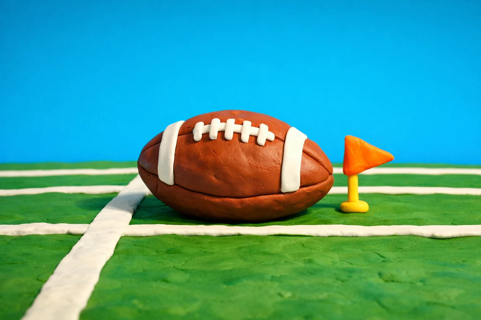 College Football Trivia - claymation artwork