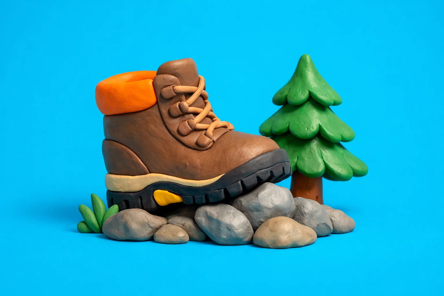 Quiz Hiking - claymation artwork