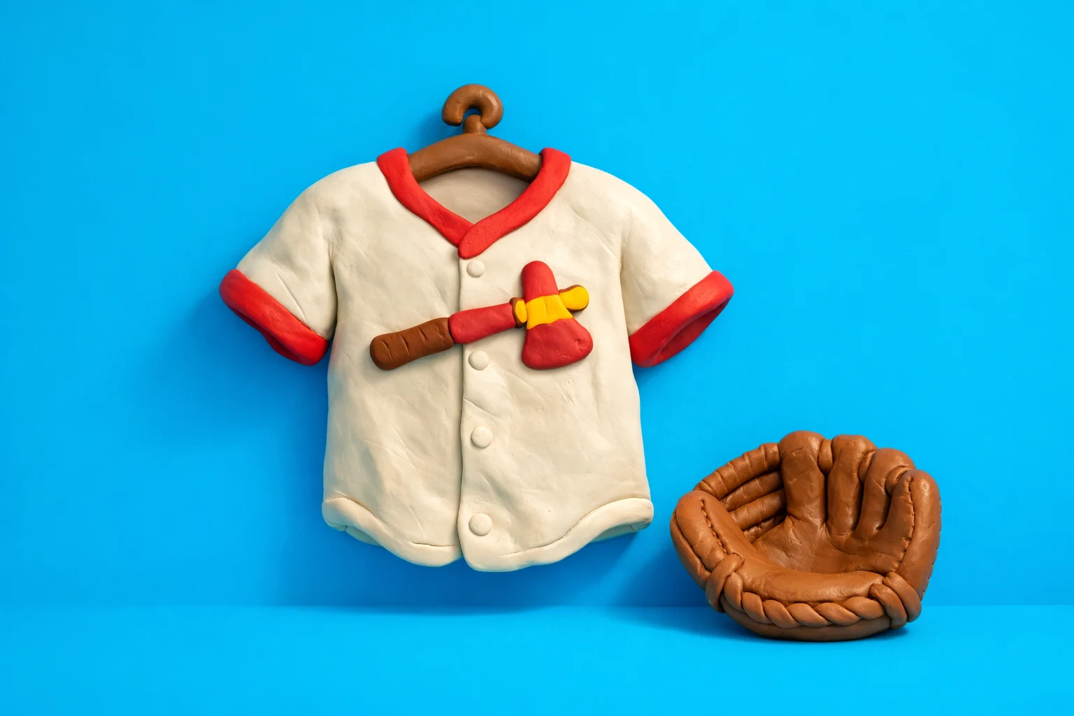 Braves Trivia - claymation artwork