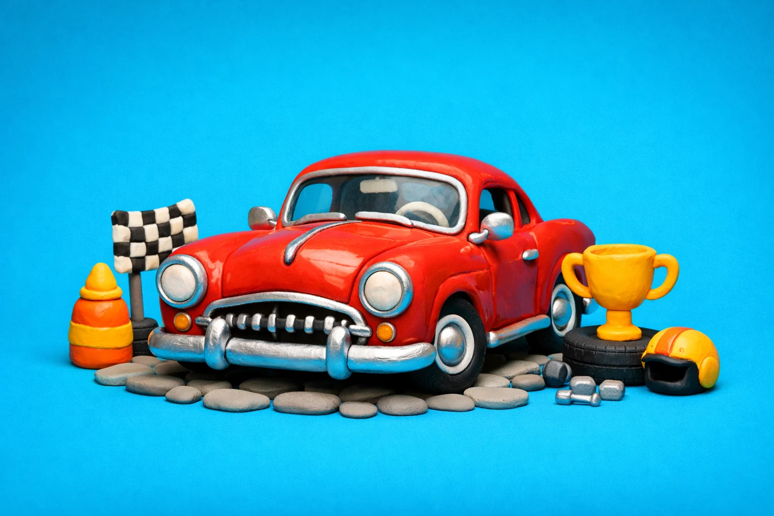 Car Trivia - claymation artwork