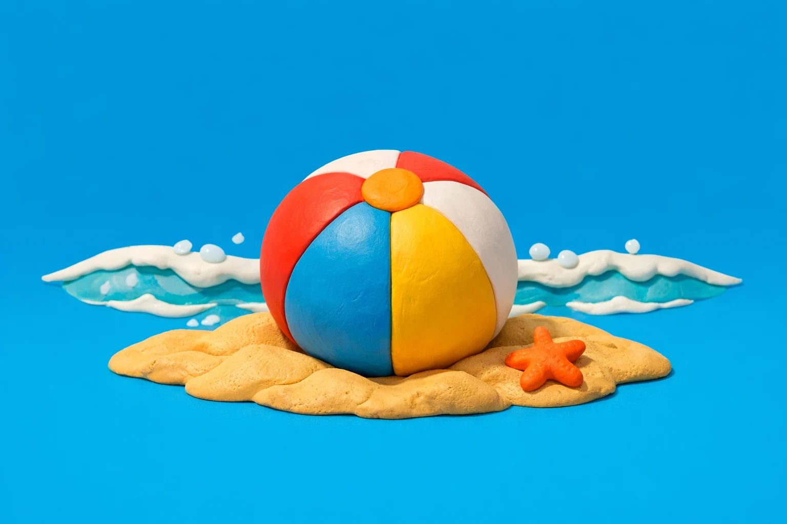 Beach Trivia - claymation artwork