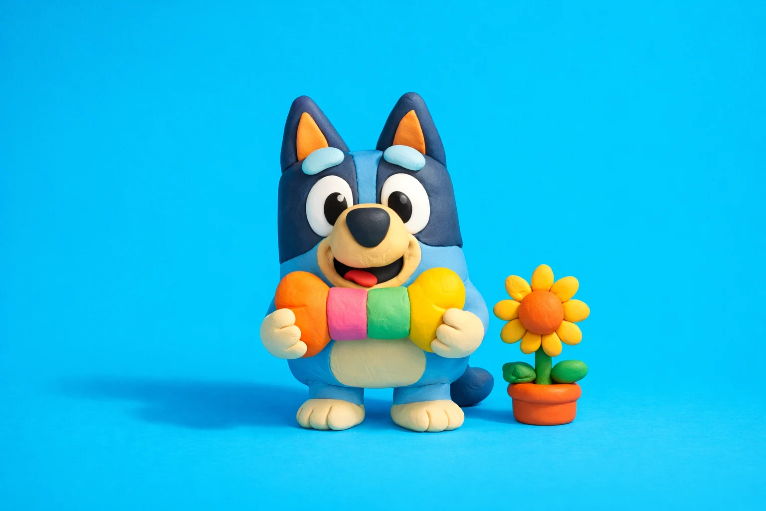 Bluey Trivia - claymation artwork