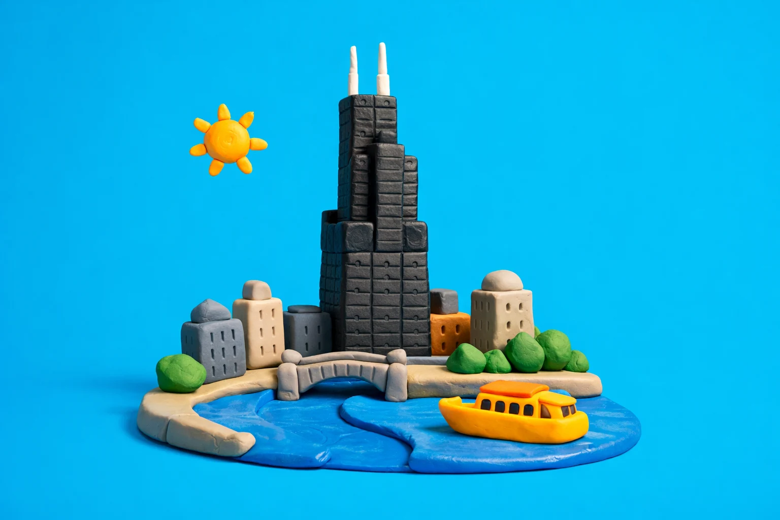 Chicago Trivia Questions - claymation artwork