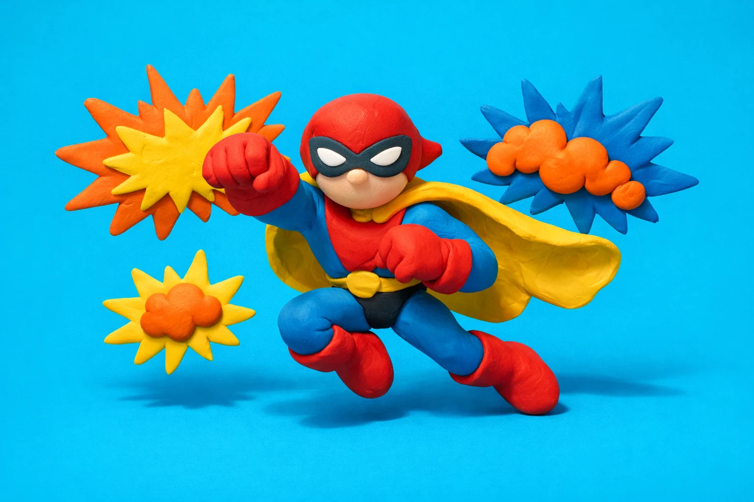 Comic Book Trivia - claymation artwork