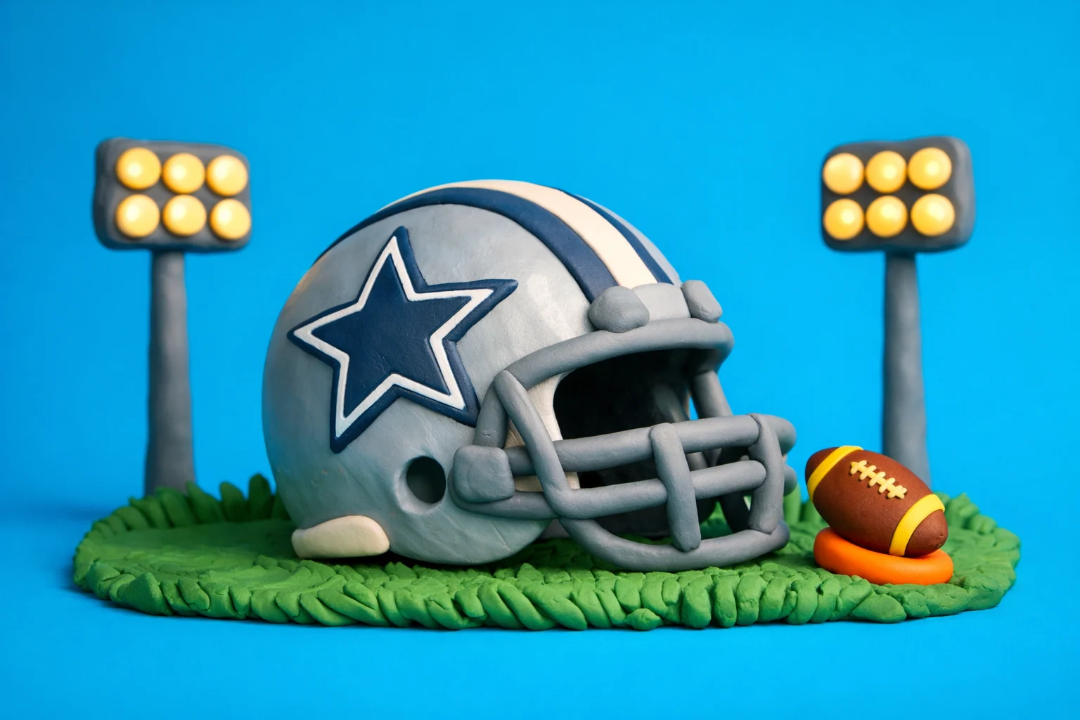 Dallas Cowboys Trivia - claymation artwork