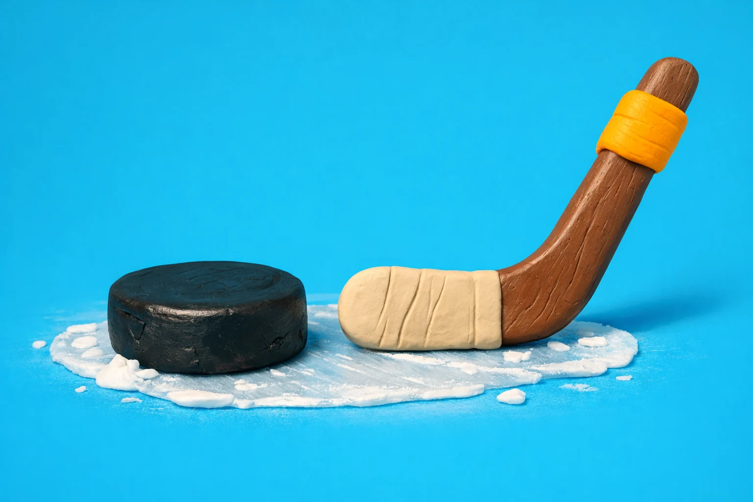 Hockey Trivia - claymation artwork