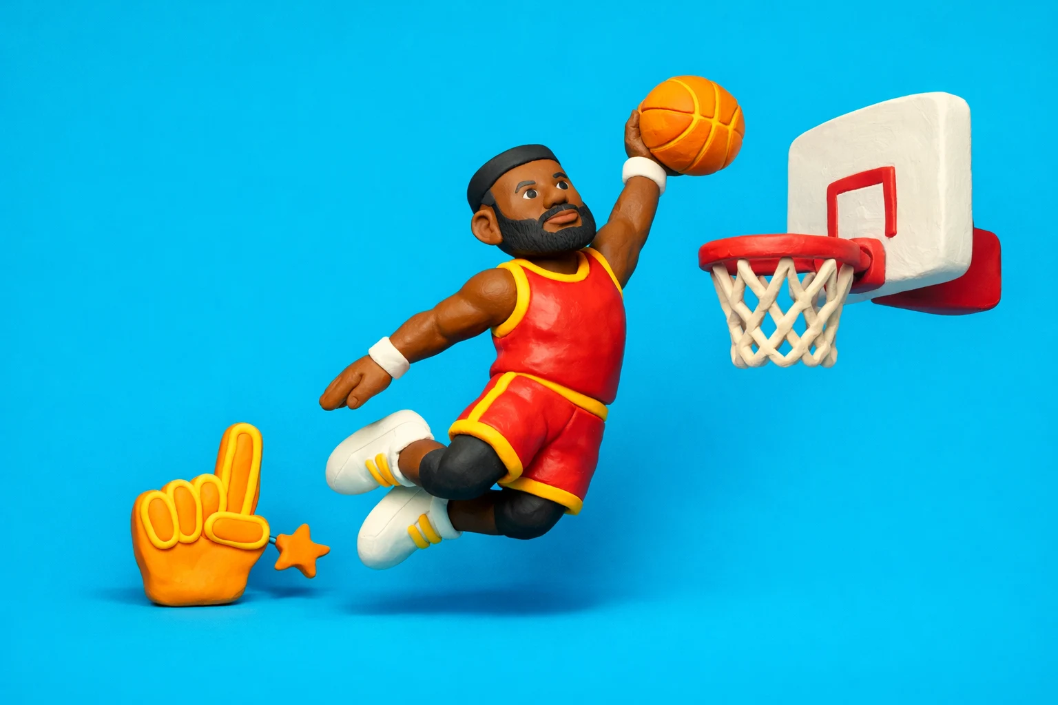 Lebron James - claymation artwork