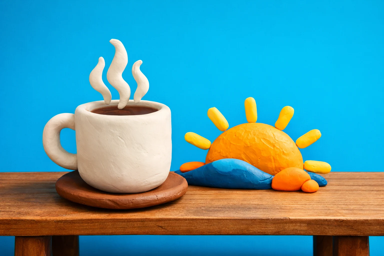 Morning Trivia - claymation artwork