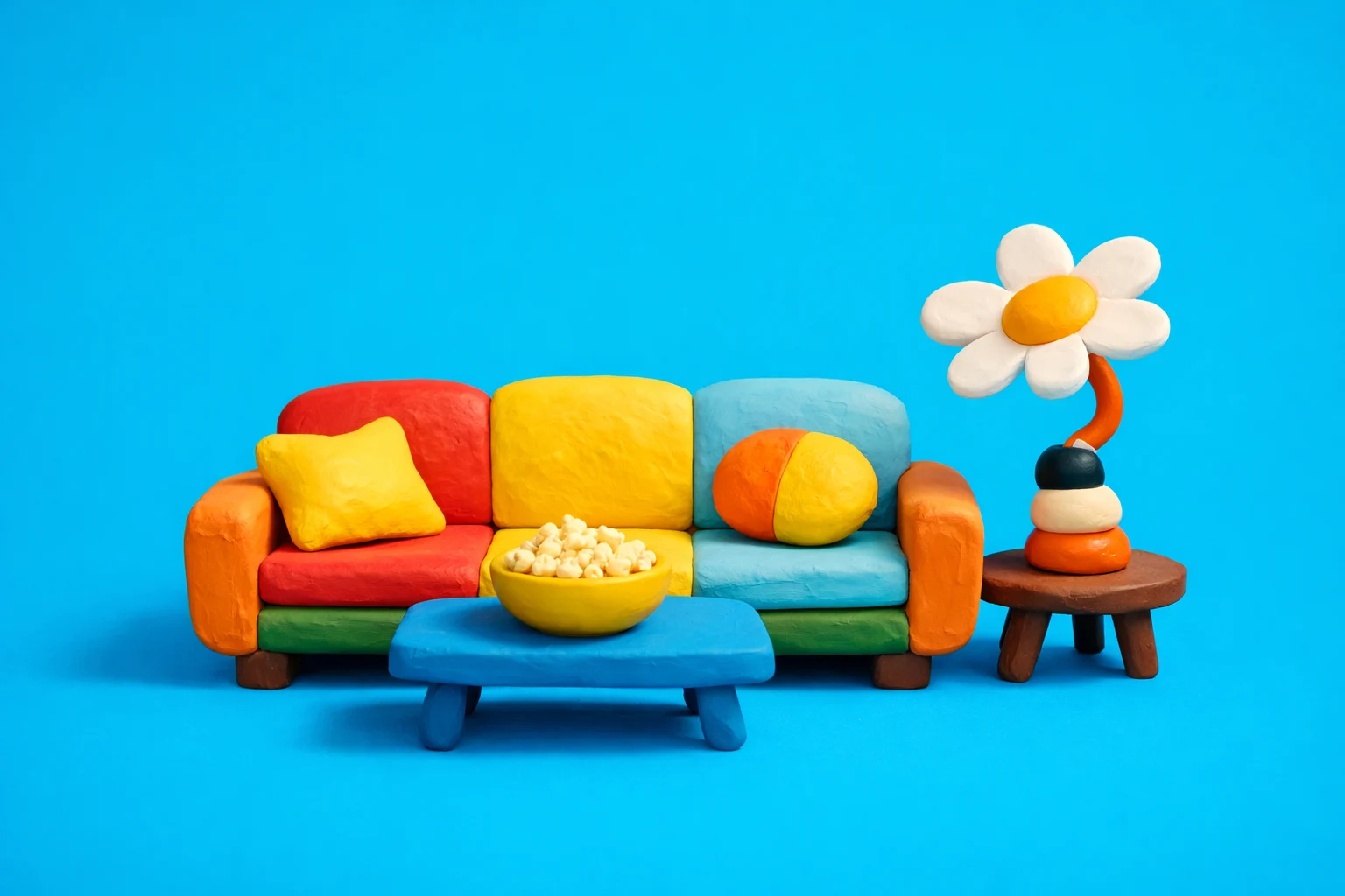 New Girl Trivia - claymation artwork