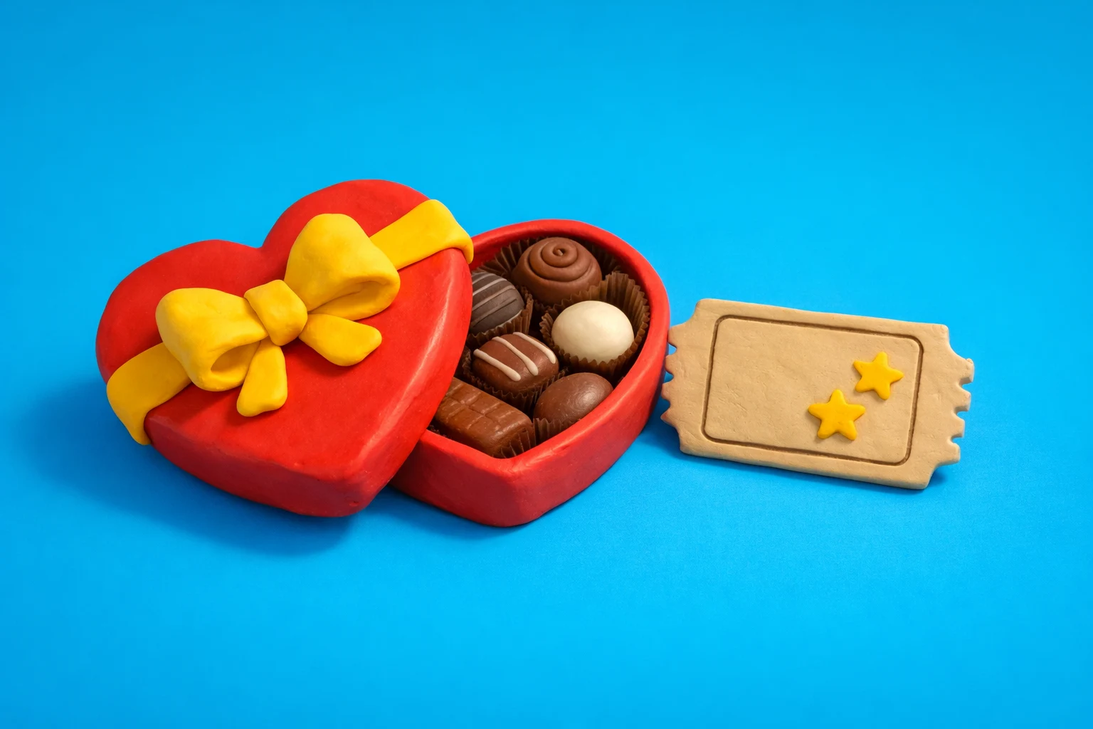 Rom Com Trivia - claymation artwork