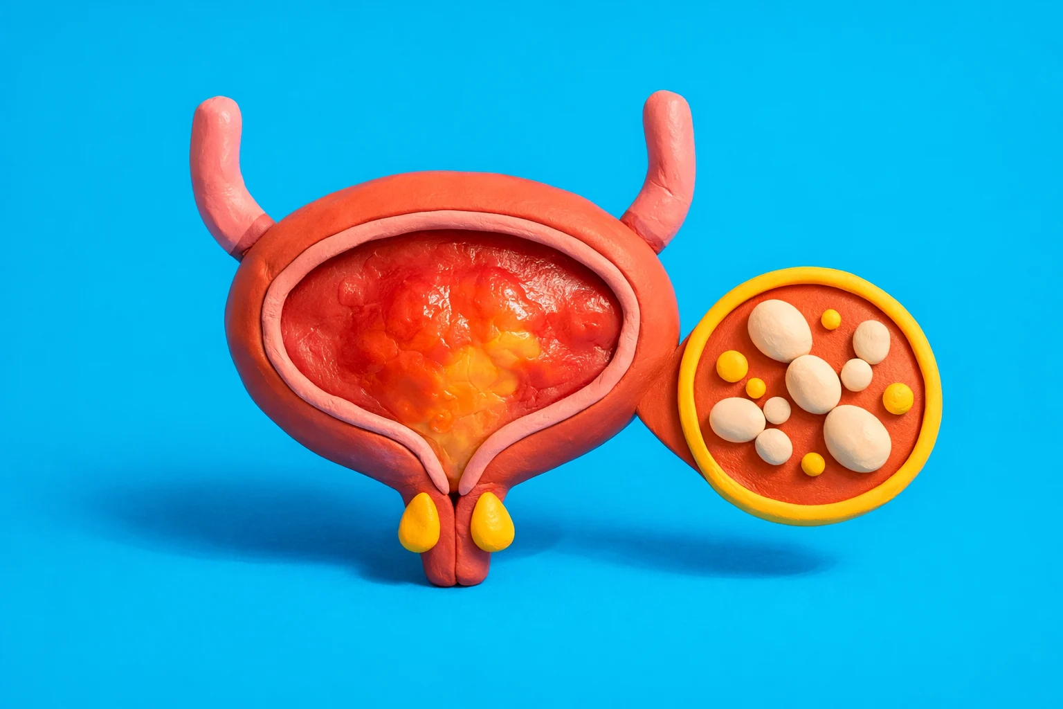Uti Or Yeast Infection - claymation artwork