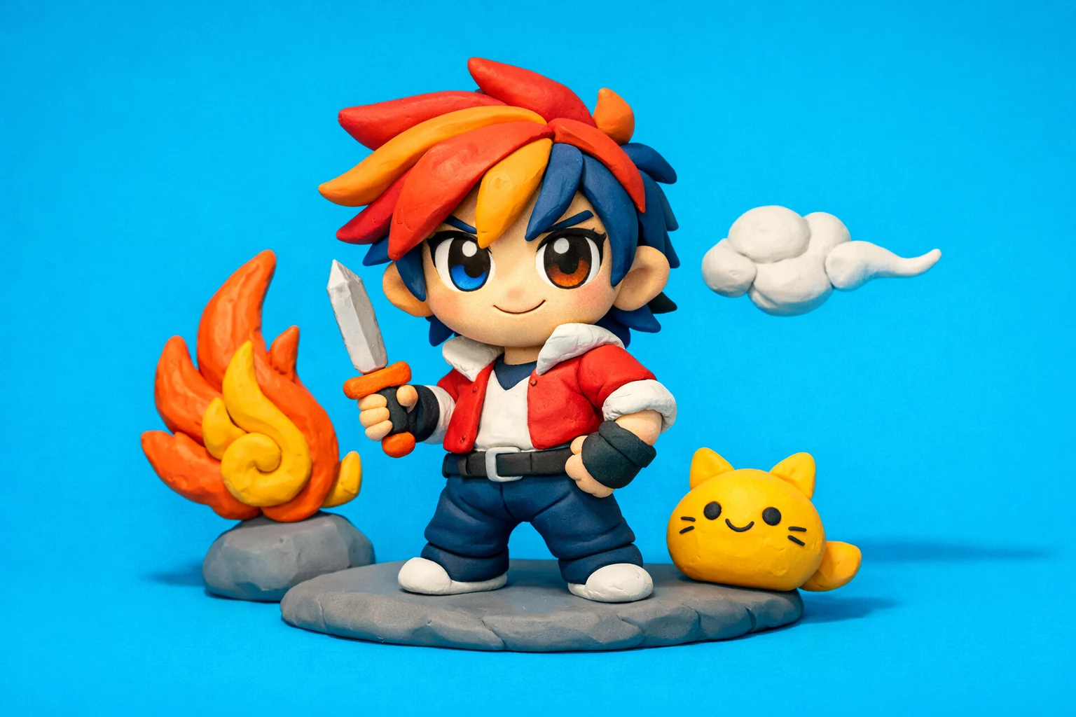 Which Anime Character Are You - claymation artwork