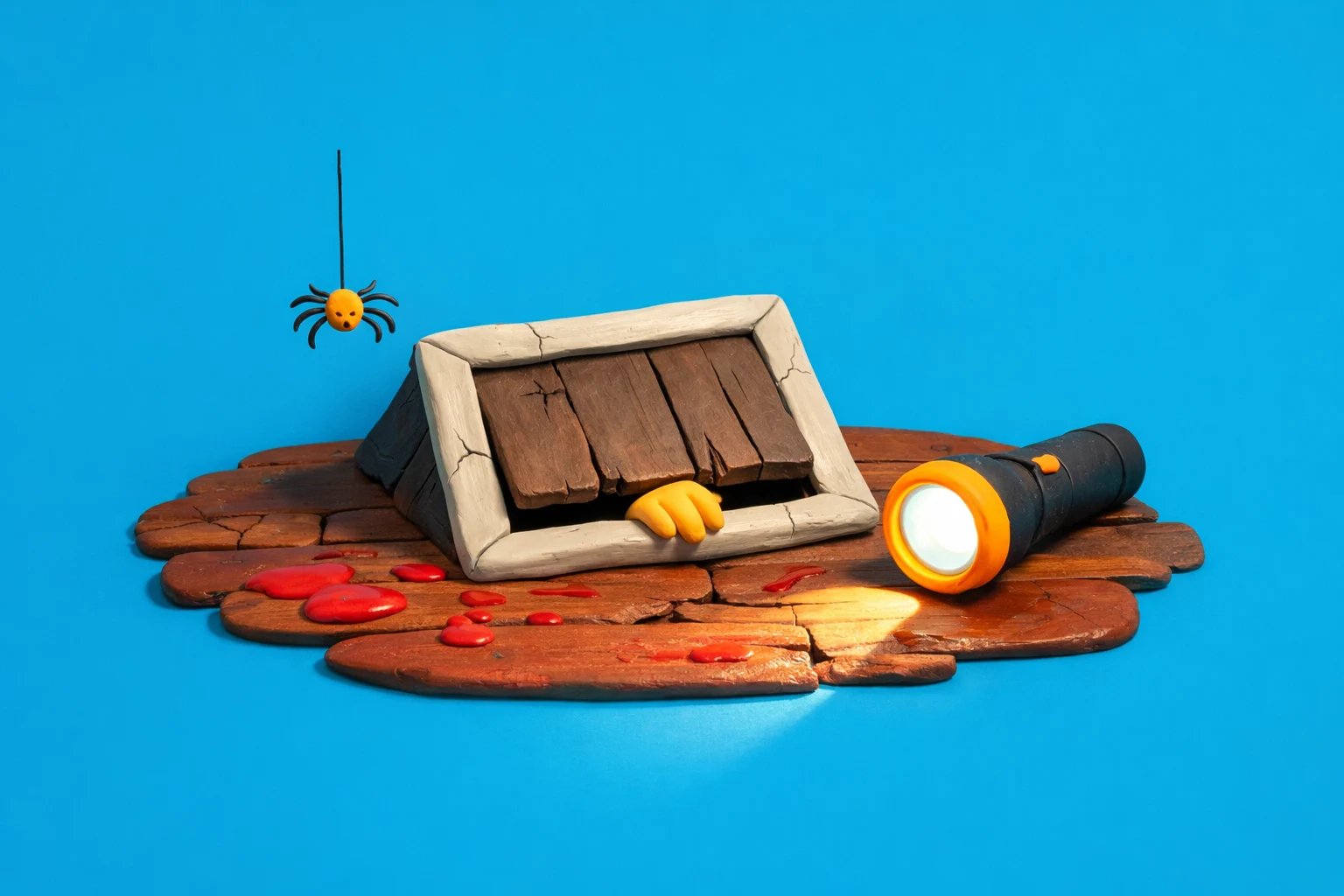 Would I Survive A Horror Movie - claymation artwork